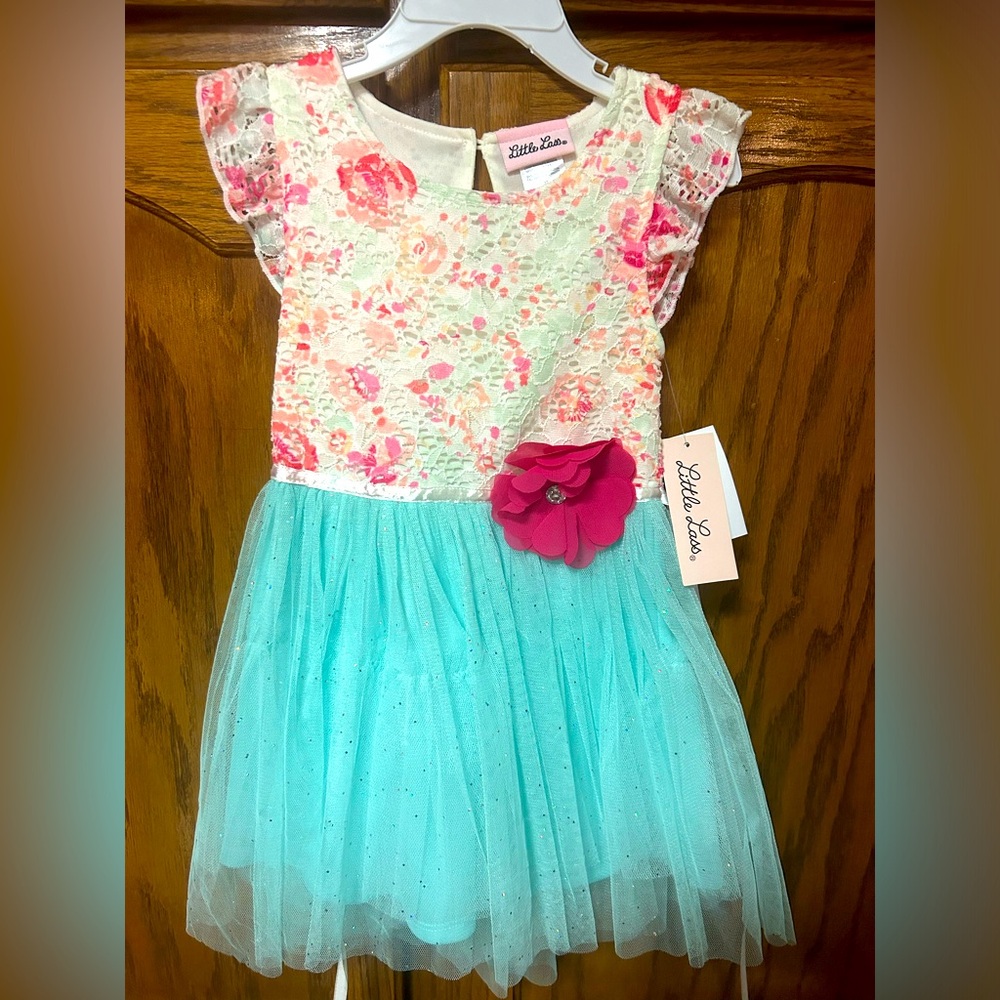 Little Lass 3T Toddler Girls Dress-  Floral